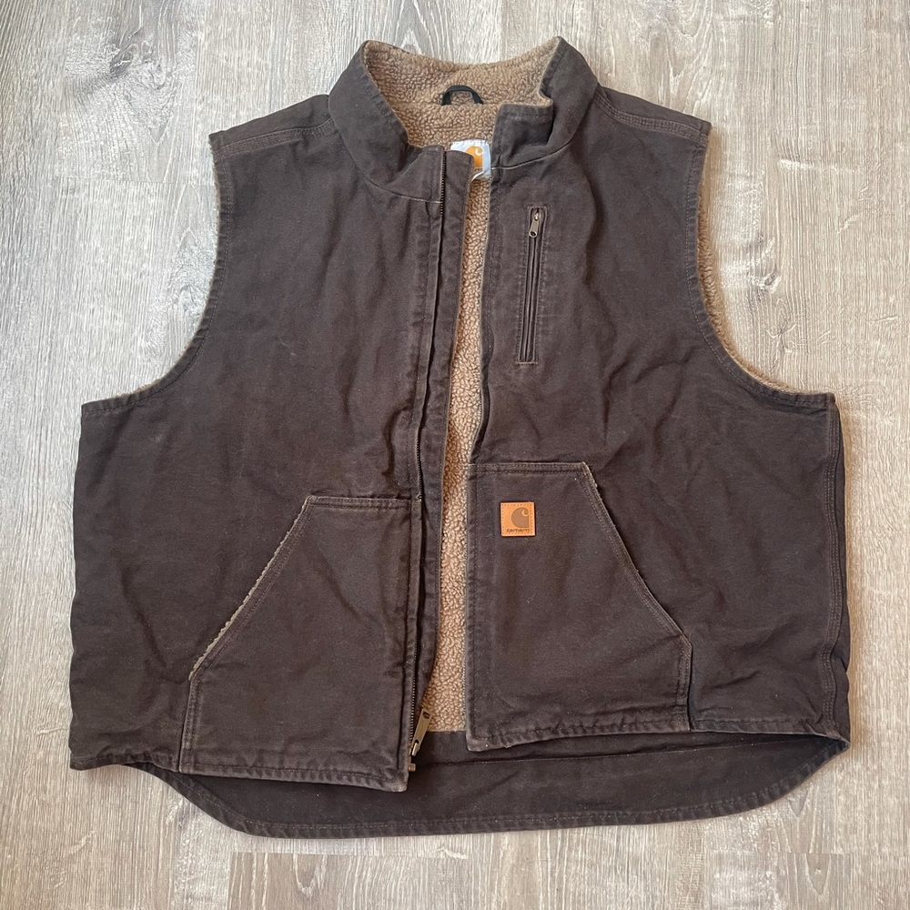 Brown Carhartt Vest Size2XL
